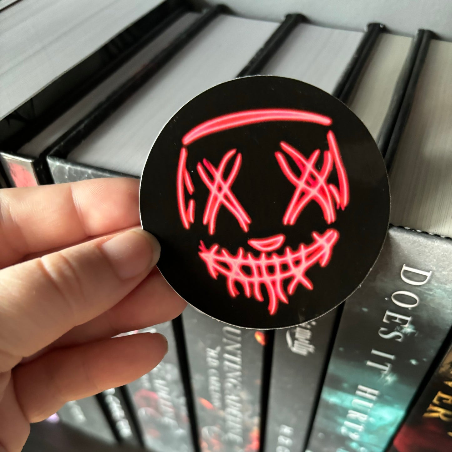 RED Purge Mask STICKER