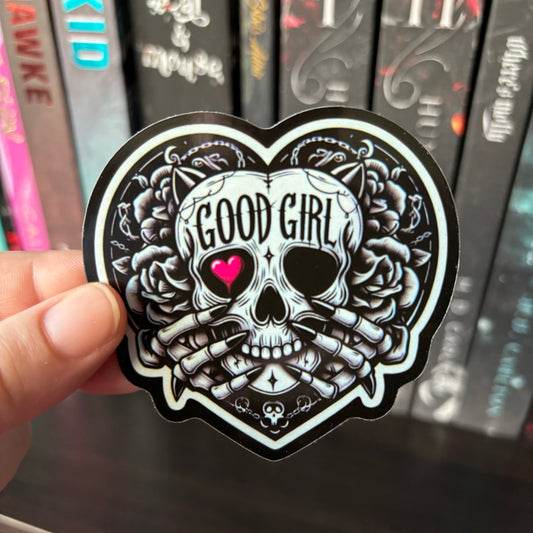 Good Girl Skull STICKER