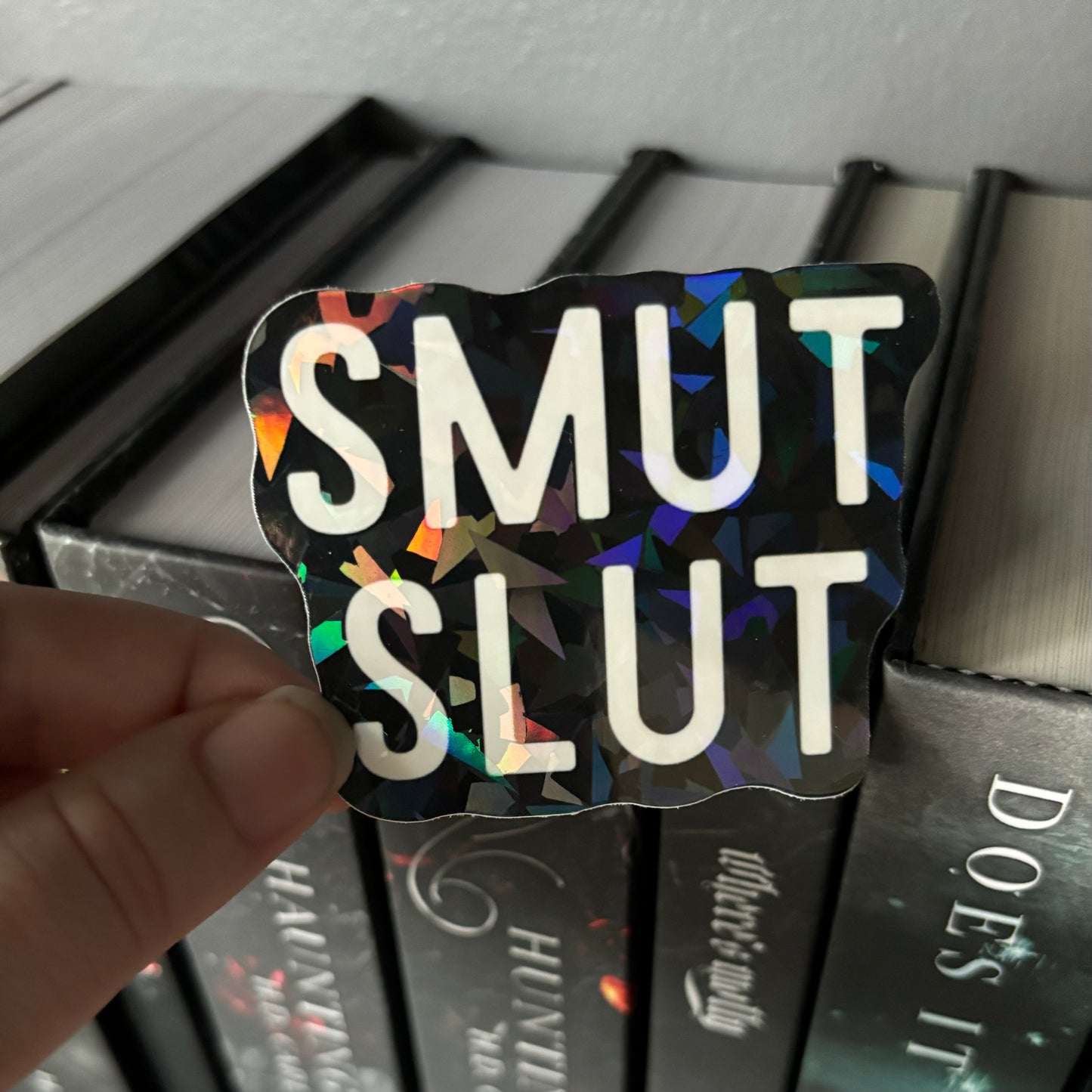 WHITE Smut Slut STICKER