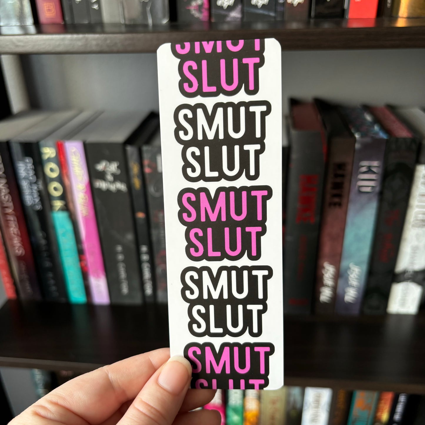 Smut Slut White - BOOKMARK