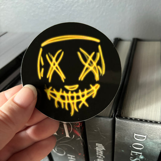 YELLOW Purge Mask STICKER