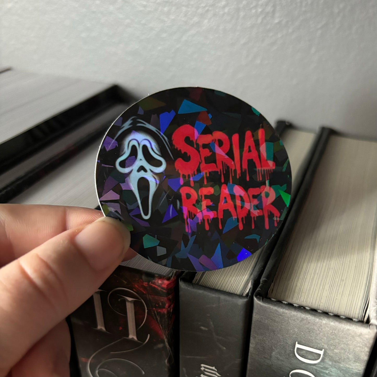 Serial Reader Ghost Face STICKER