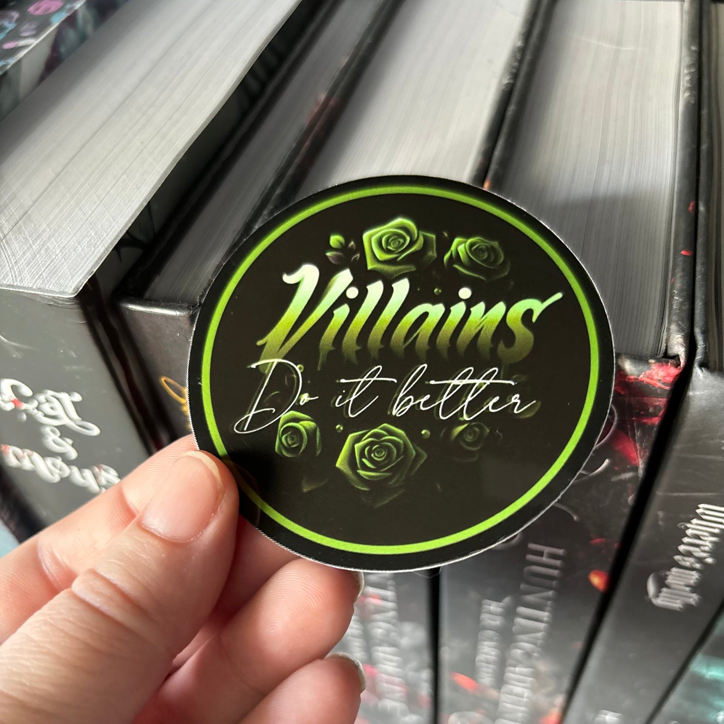 Villains Green STICKER