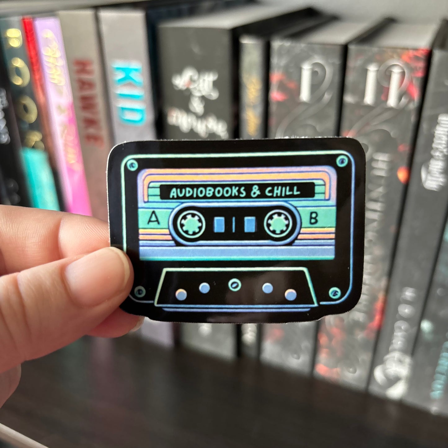 Audiobook & Chill Blue STICKER