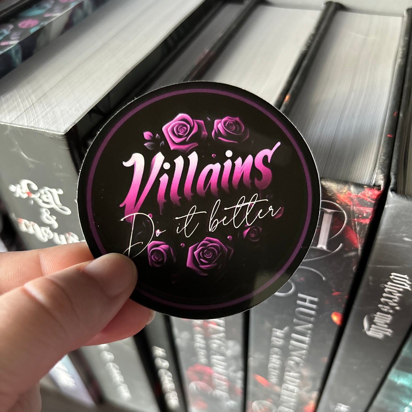 Villains Pink STICKER