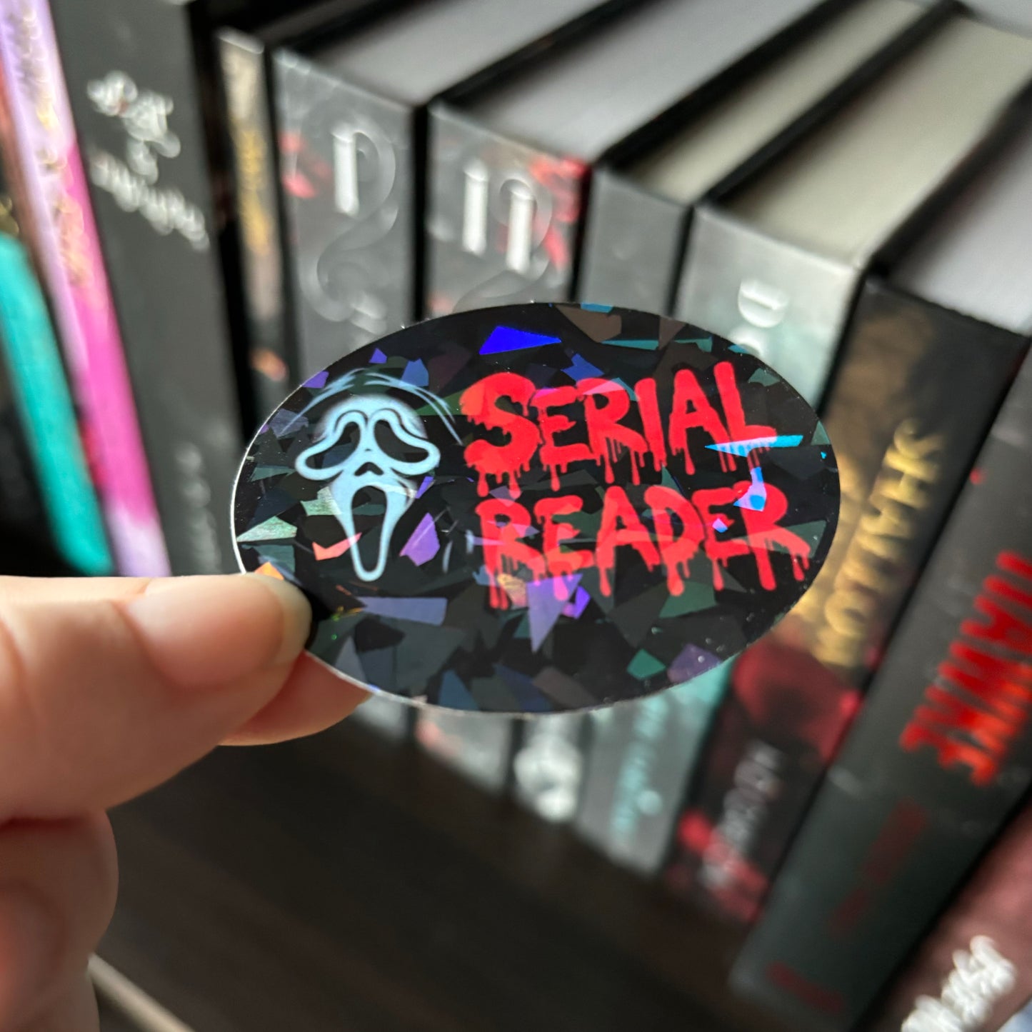 Serial Reader Ghost Face STICKER