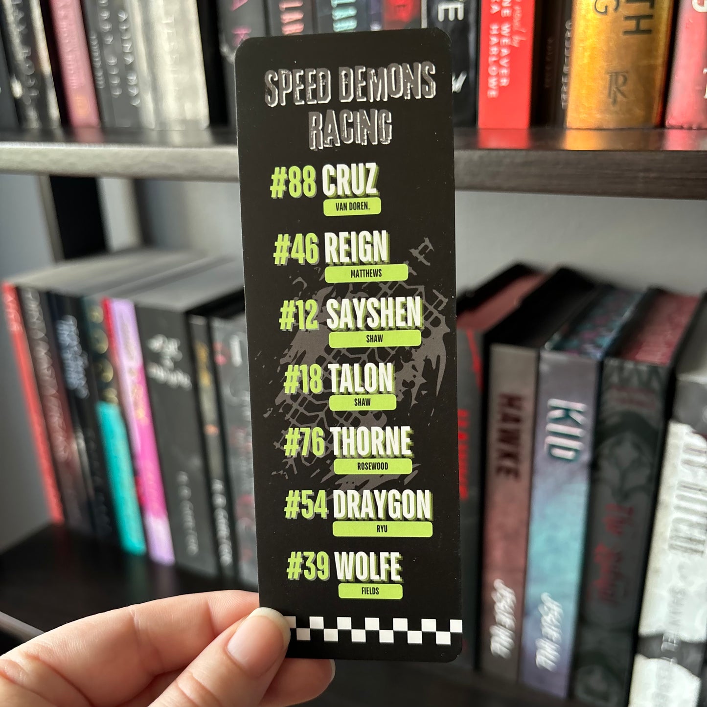 Speed Demons Team BOOKMARK