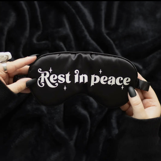 Rest In Peace Satin Eye Mask