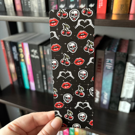 Cherry Skulls BOOKMARK