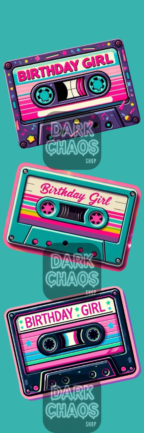 Birthday Girl Cassette BOOKMARK