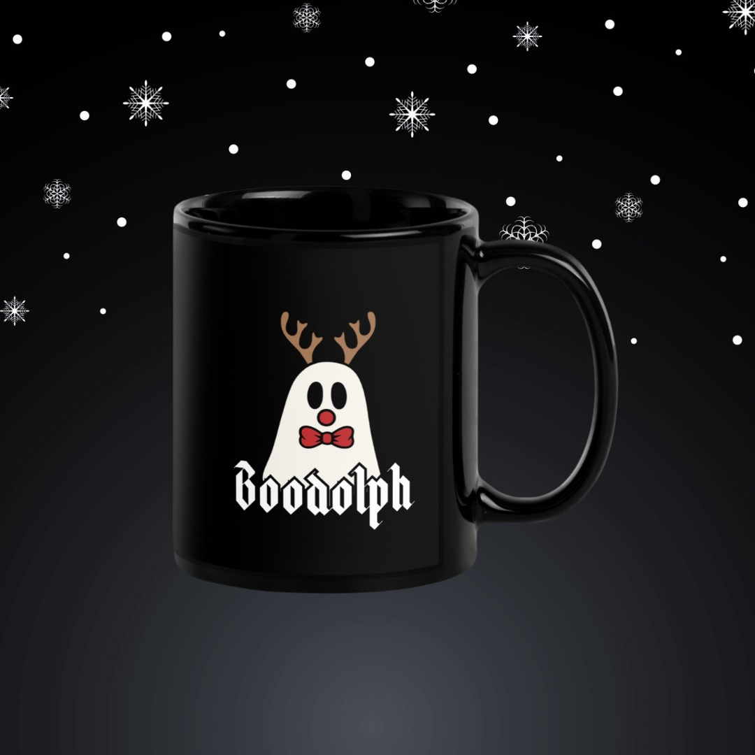 Boodolph - Black Glossy Mug