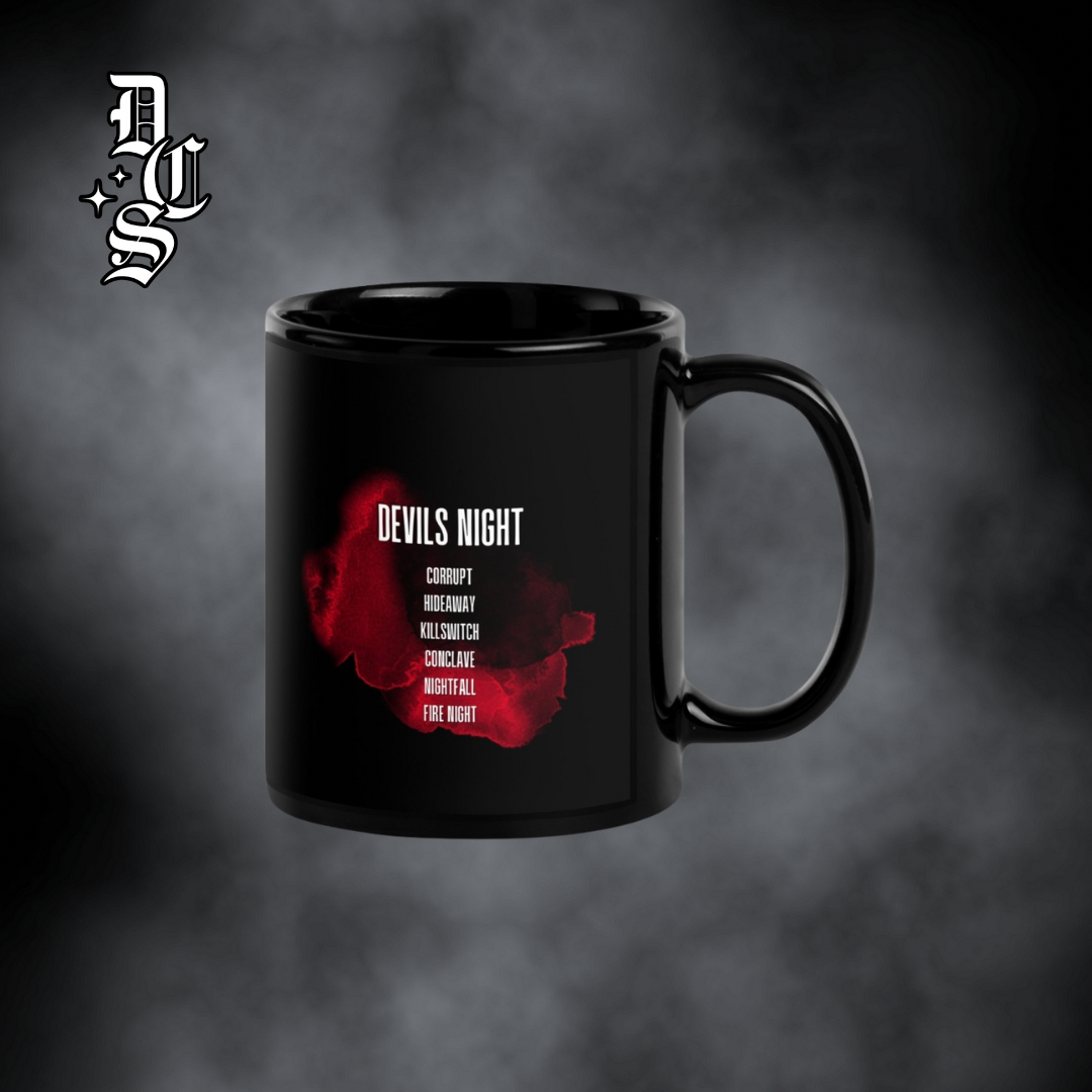 Devils Night Series Black Glossy Mug